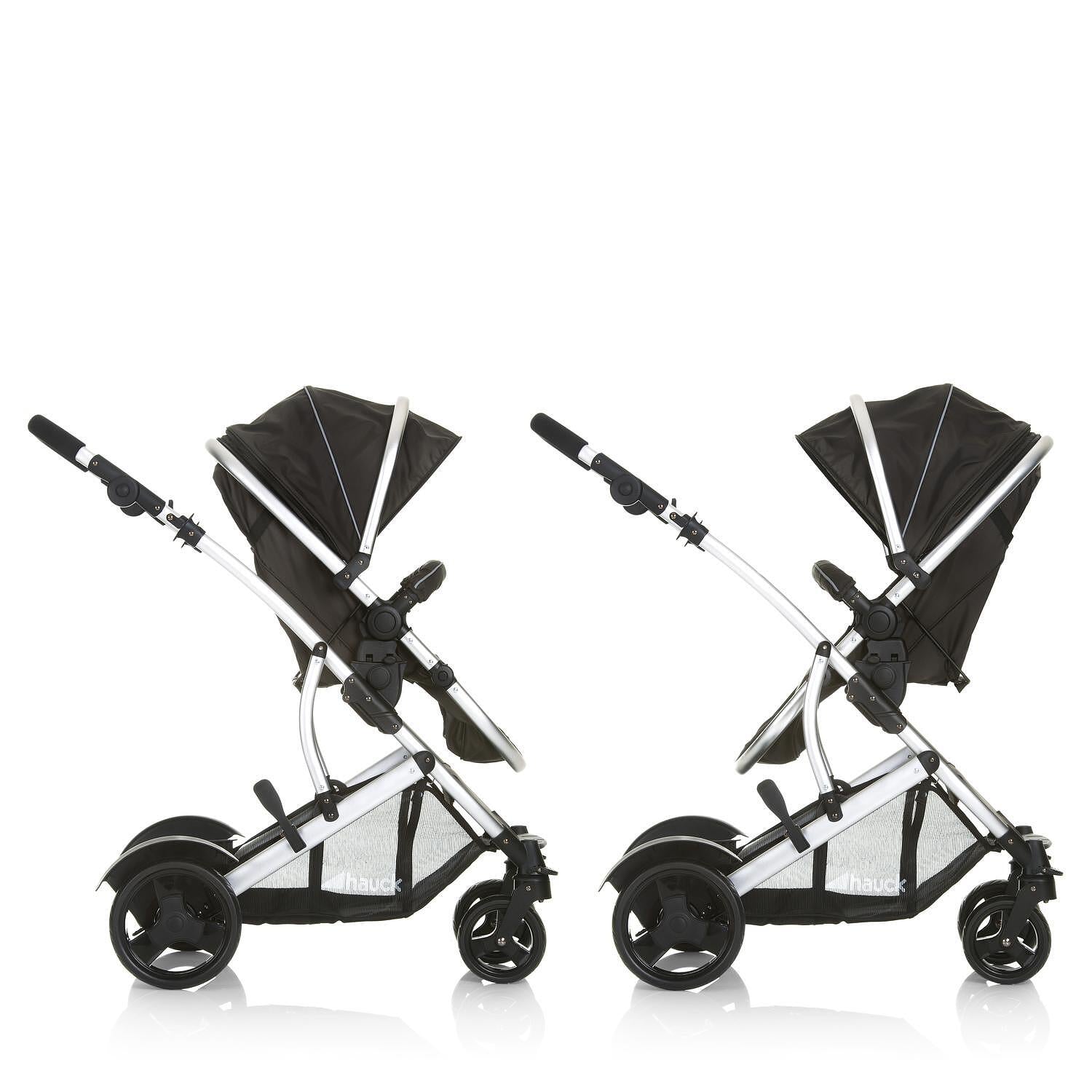 Детска Количка За Близнаци Duett 2 Black Hauck