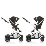 Детска Количка За Близнаци Duett 2 Black Hauck