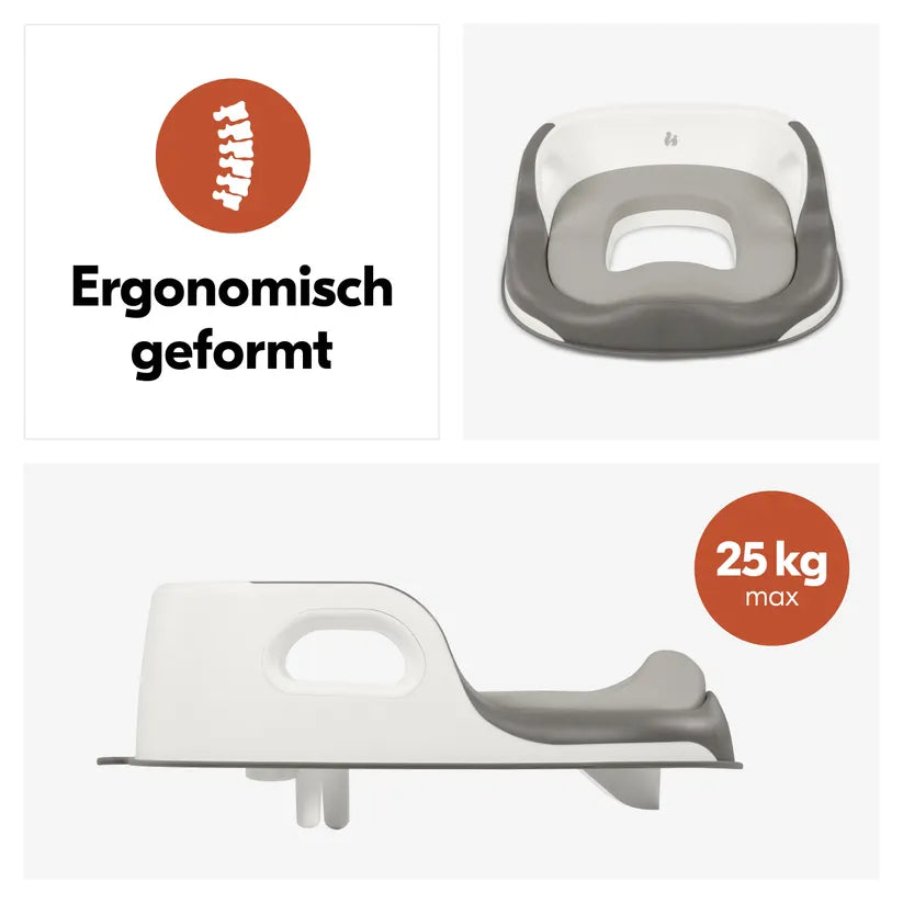Детска Седалка За Тоалетна Чиния Toilet Baby Seat Grey Hauck