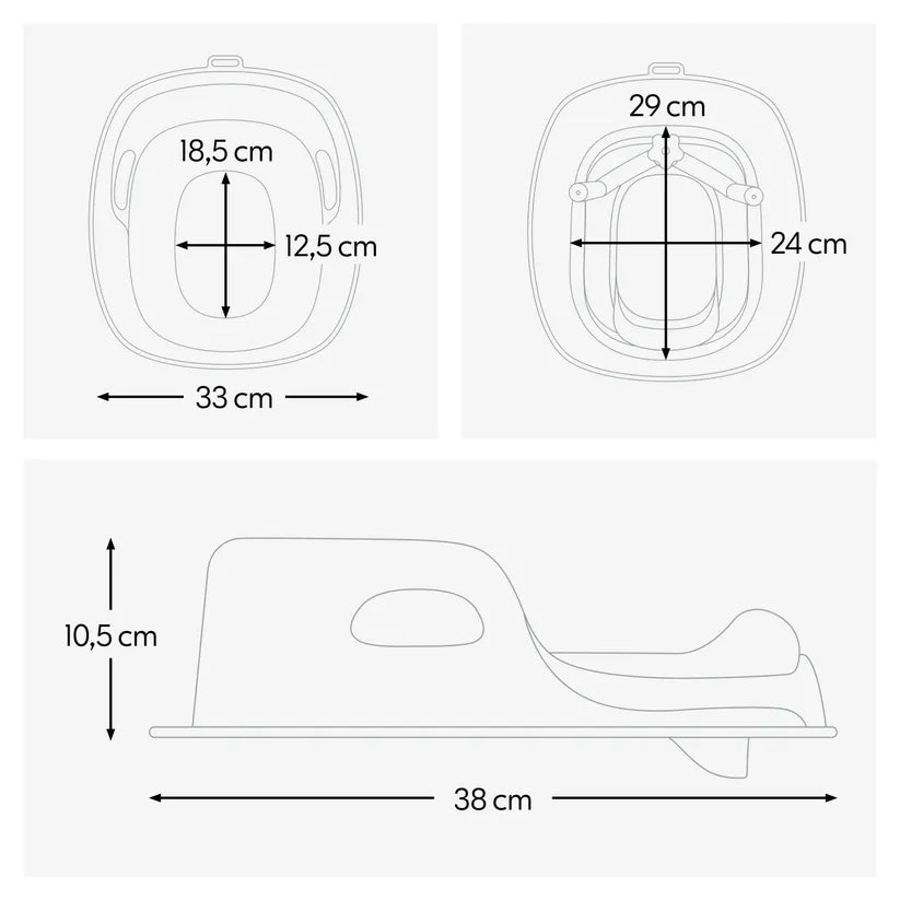 Детска Седалка За Тоалетна Чиния Toilet Baby Seat Grey Hauck