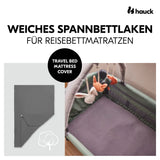 Детски Чаршаф За Сгъваем Матрак Travel Bed Mattress Cover Dark Grey Hauck