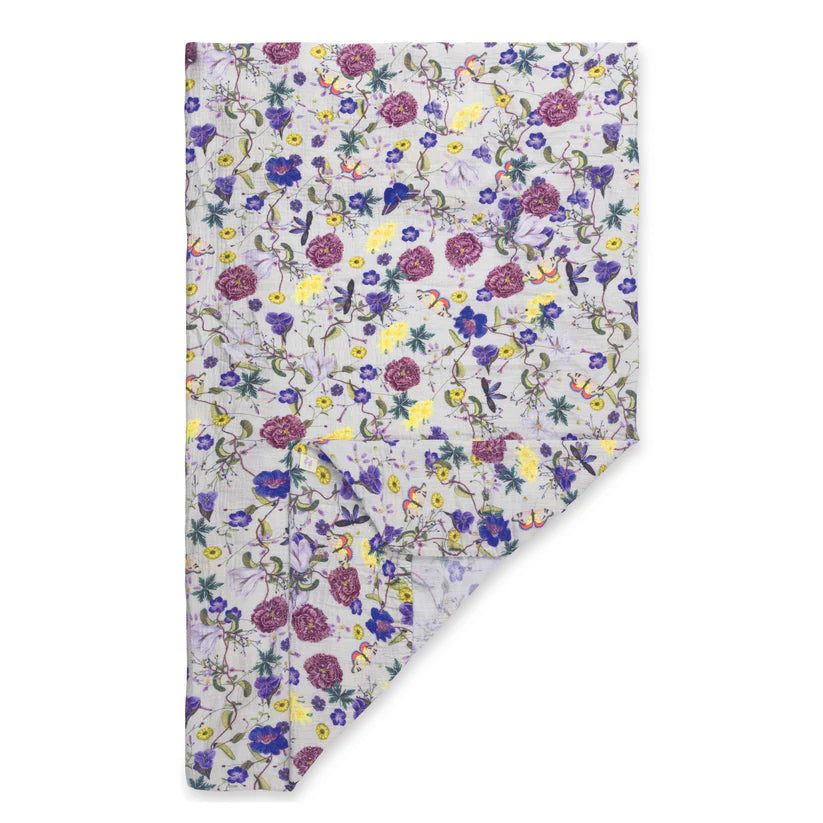 Детски Чаршаф За Сгъваем Матрак Travel Bed Mattress Cover Floral Beige Hauck