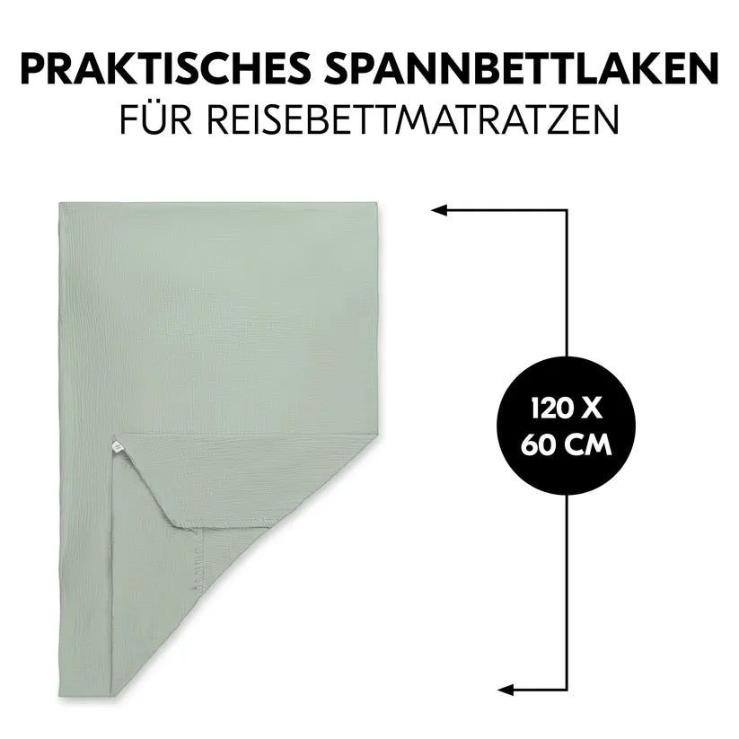 Детски Чаршаф За Сгъваем Матрак Travel Bed Mattress Cover Sage Hauck