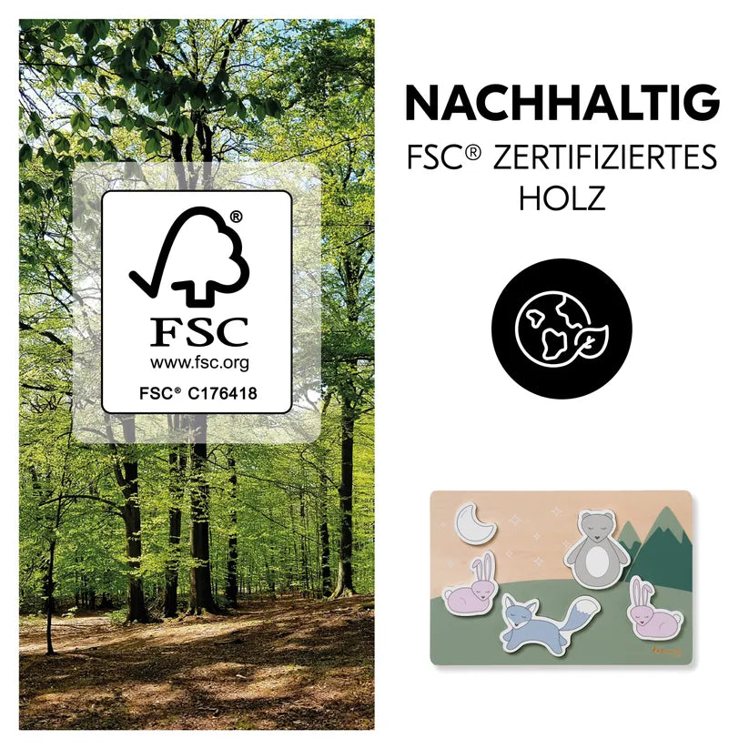 Детски Пъзел Puzzle N Fit Forest Hauck