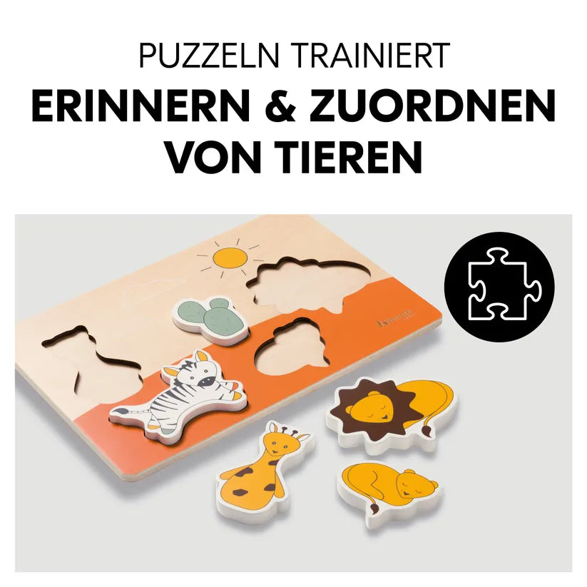 Детски Пъзел Puzzle N Fit Safari Hauck