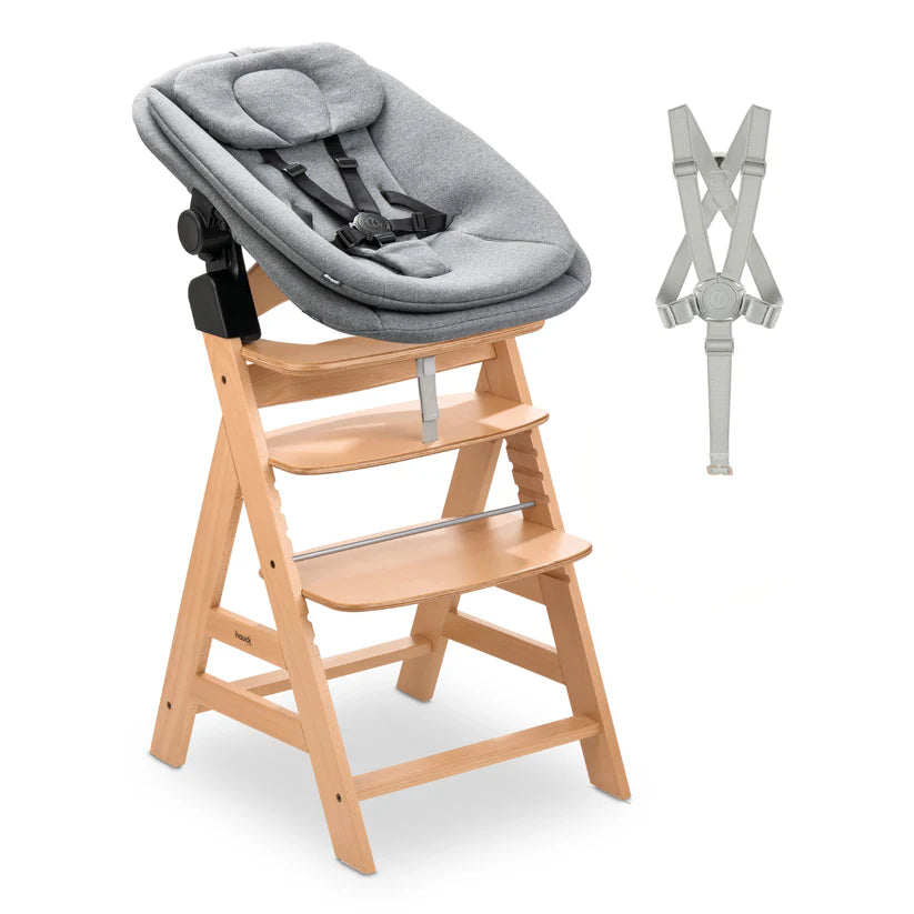 Детско Столче За Хранене Alpha Newborn Set Pro Nature Grey Hauck