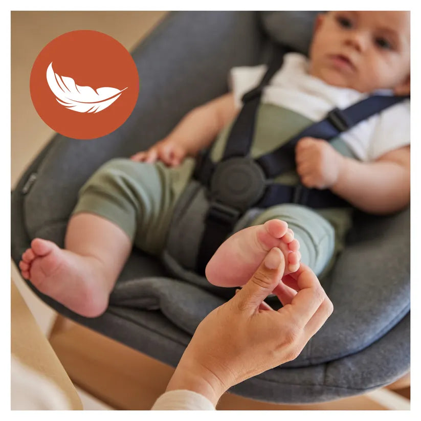 Детско Столче За Хранене Alpha Newborn Set Pro Nature Grey Hauck