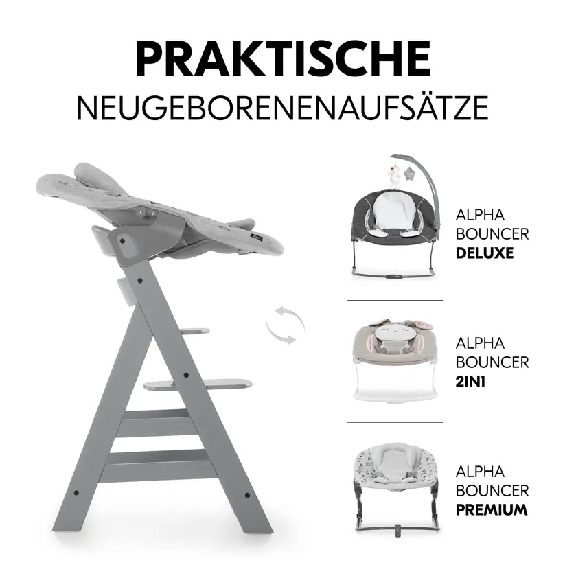Детско Столче За Хранене Alpha+b Grey Hauck