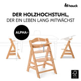 Детско Столче За Хранене Alpha+b Natural Hauck