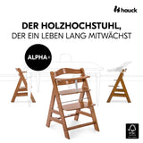 Детско Столче За Хранене Alpha+b Walnut Hauck
