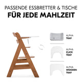 Детско Столче За Хранене Alpha+b Walnut Hauck