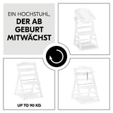 Детско Столче За Хранене Alpha+b White Hauck