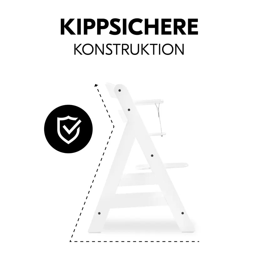 Детско Столче За Хранене Alpha+b White Hauck