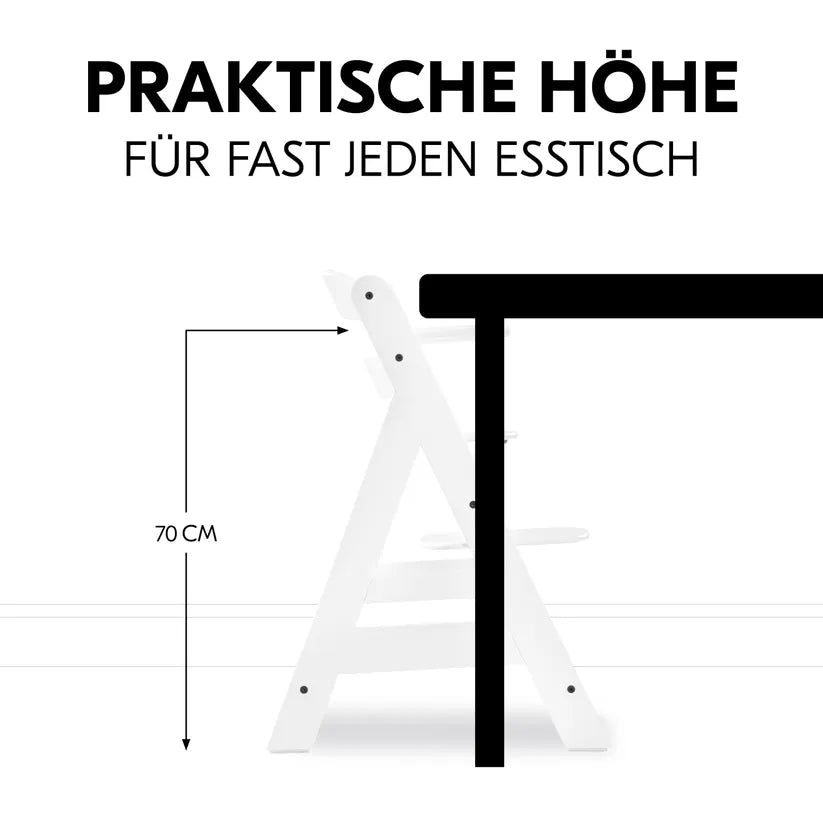 Детско Столче За Хранене Alpha+b White Hauck