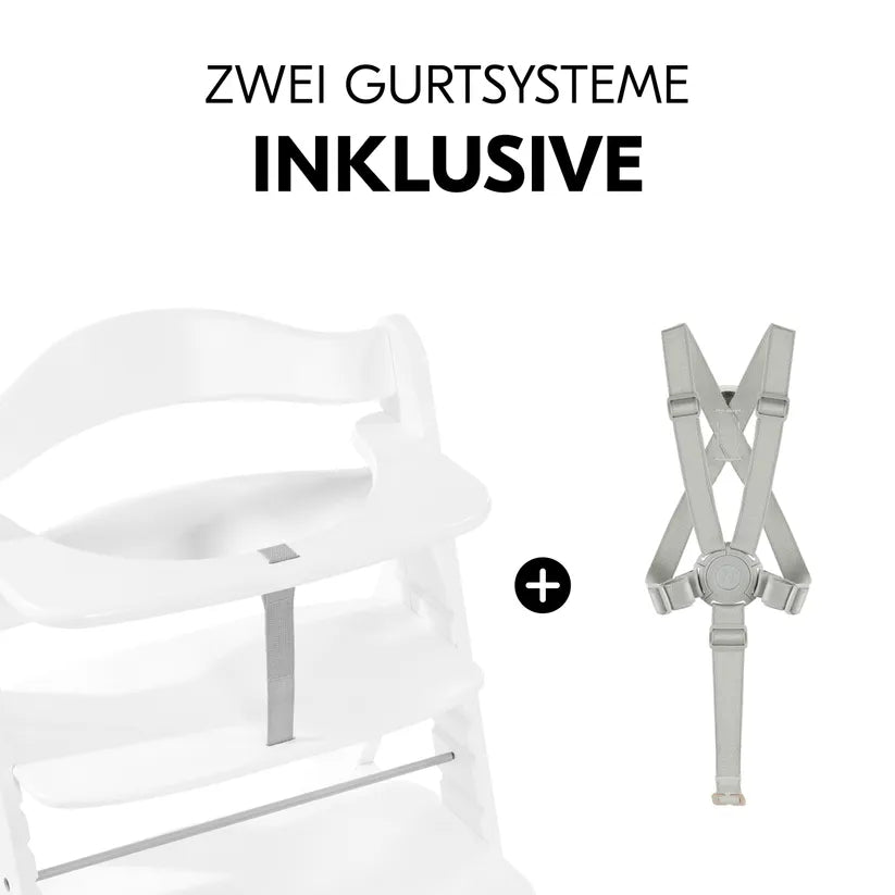 Детско Столче За Хранене Alpha+b White Hauck