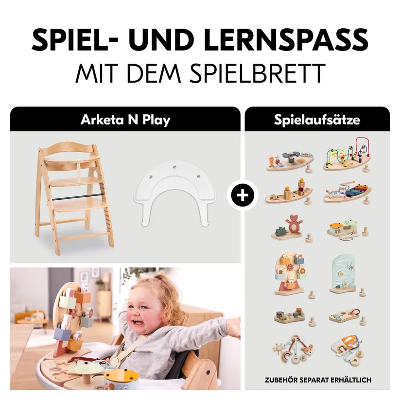 Детско Столче За Хранене Arketa N Play Beech Hauck