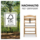 Детско Столче За Хранене Arketa Oak Hauck