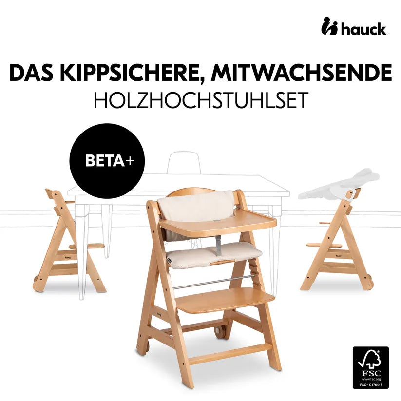 Детско Столче За Хранене Beta+ Natural Hauck