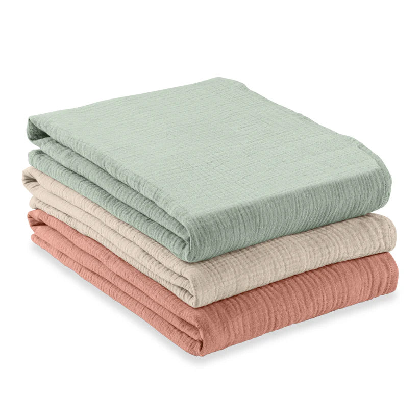 Комплект Пелени От Муселин 3 Бр Cuddle N Clean Sage Beige Cork Hauck