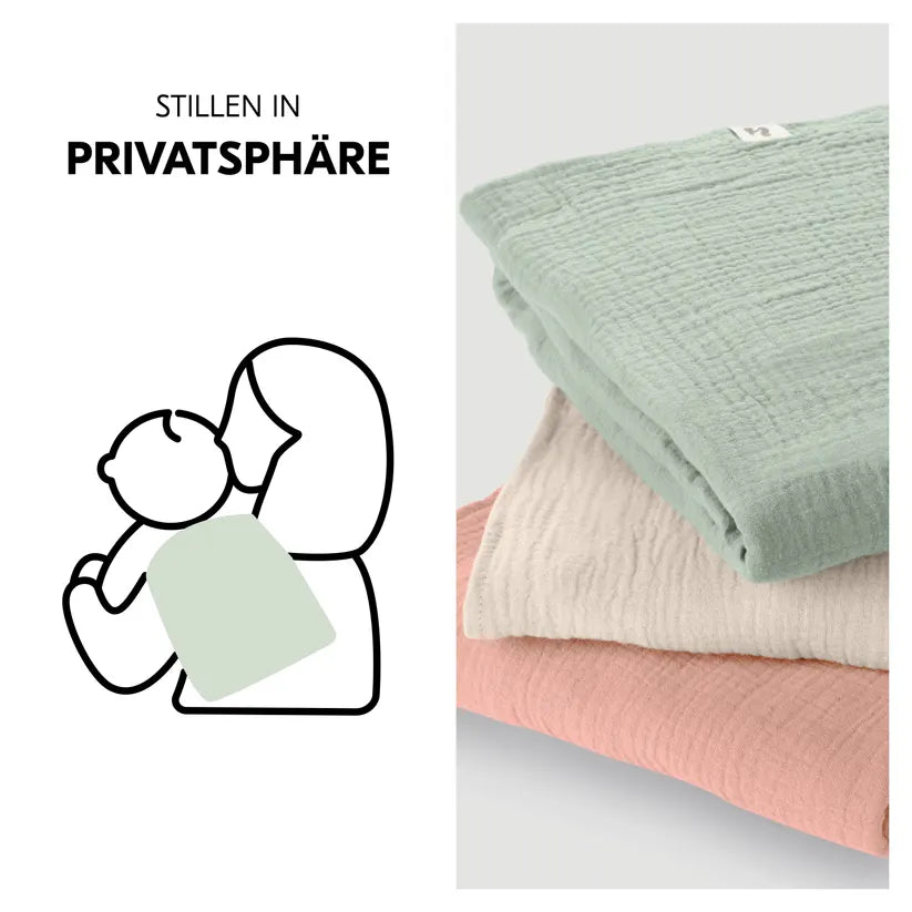 Комплект Пелени От Муселин 3 Бр Cuddle N Clean Sage Beige Cork Hauck