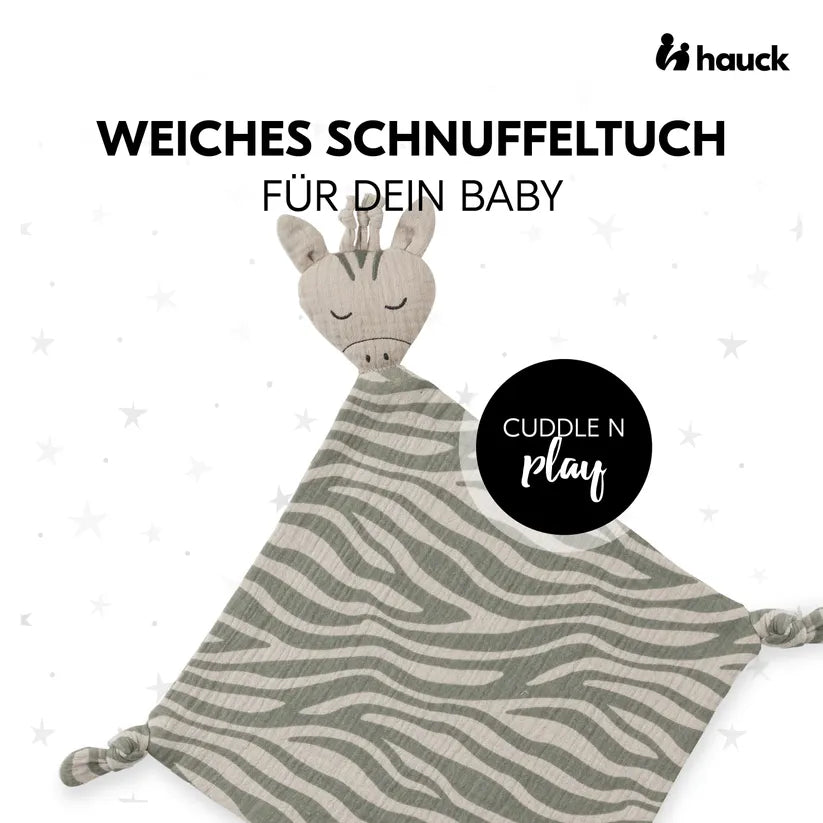 Мека Кърпа За Гушкане Cuddle N Play Zebra Sage Hauck
