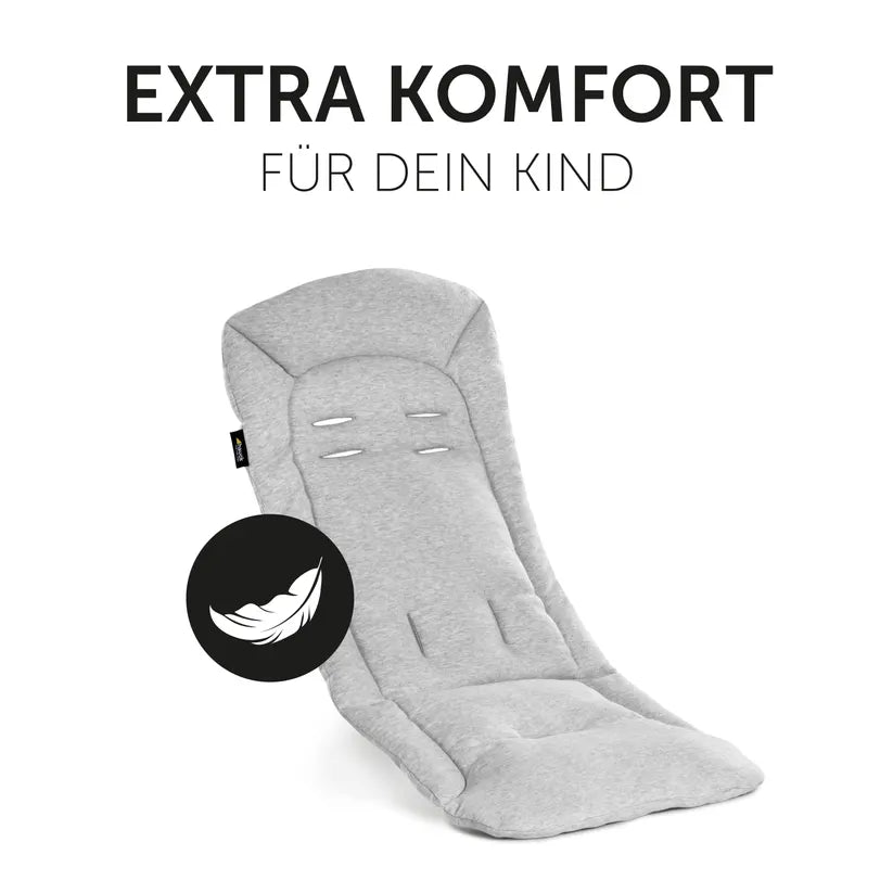 Подложка За Количка Pushchair Seat Liner Light Grey Hauck