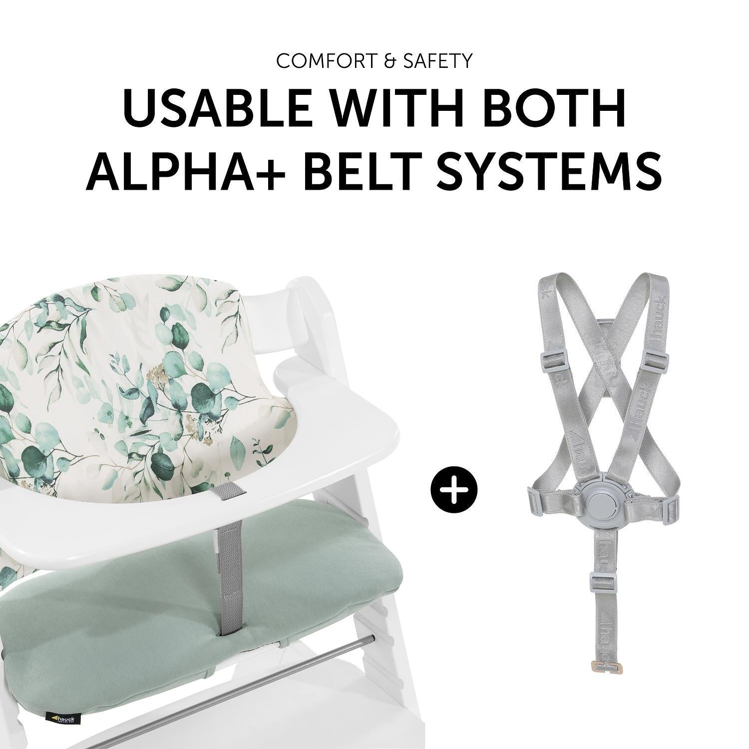 Подложка За Стол За Хранене Highchair Pad Select Jersey Leaves Mint Hauck