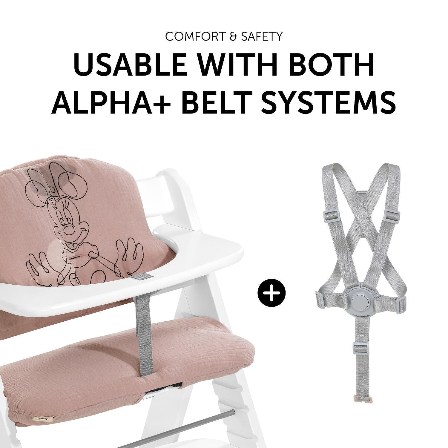 Подложка За Стол За Хранене Highchair Pad Select Minnie Mouse Rose Hauck