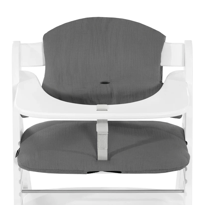 Подложка За Стол За Хранене Highchair Pad Select Muslin Dark Grey Hauck