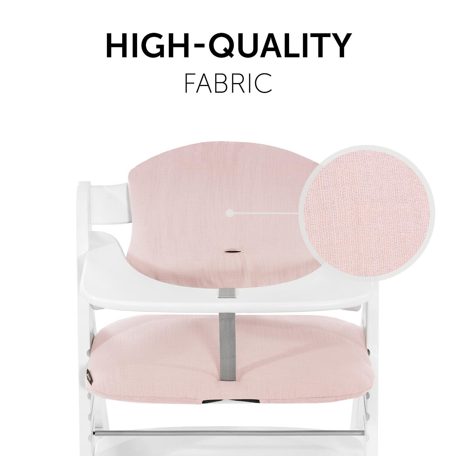 Подложка За Стол За Хранене Highchair Pad Select Muslin Mineral Rose Hauck