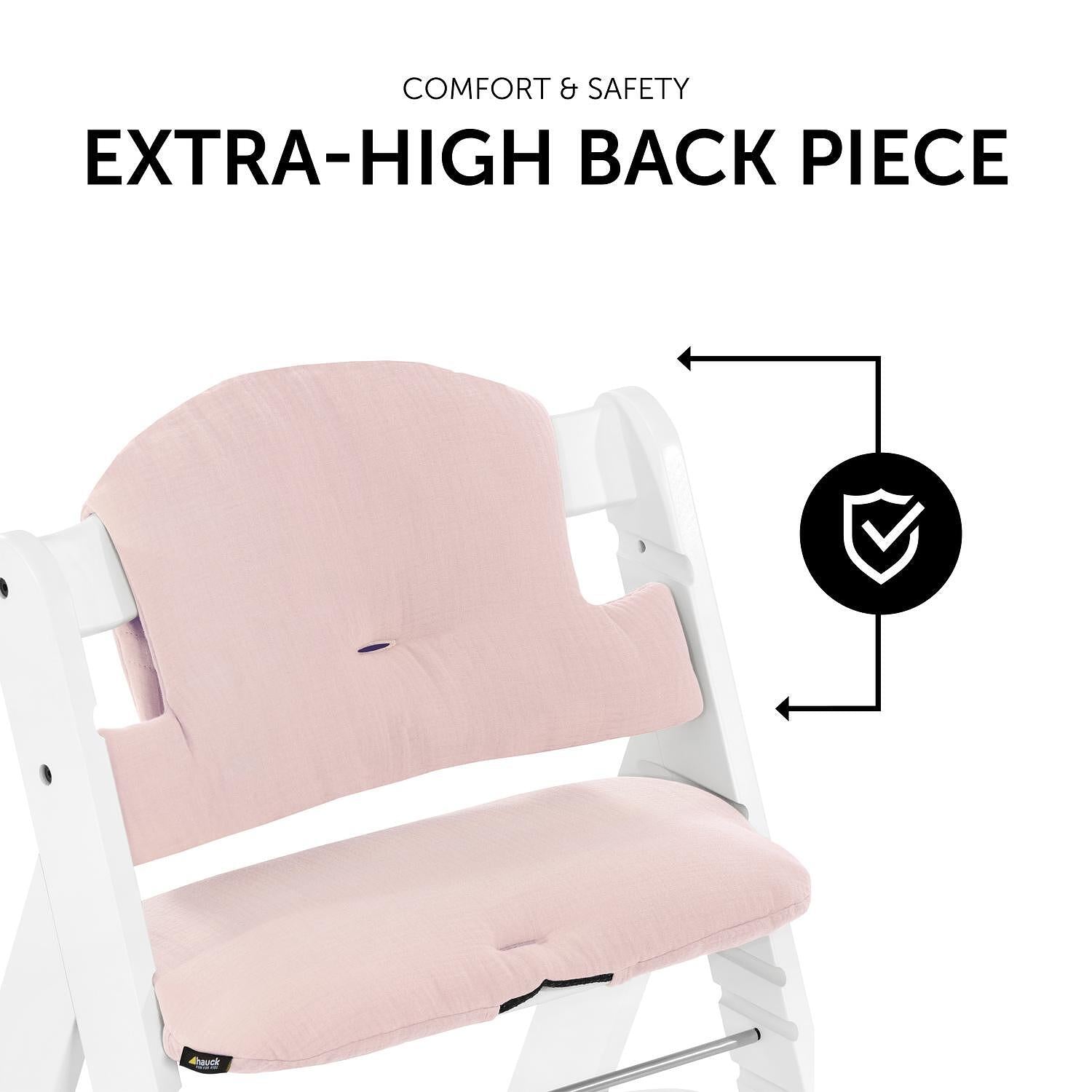 Подложка За Стол За Хранене Highchair Pad Select Muslin Mineral Rose Hauck