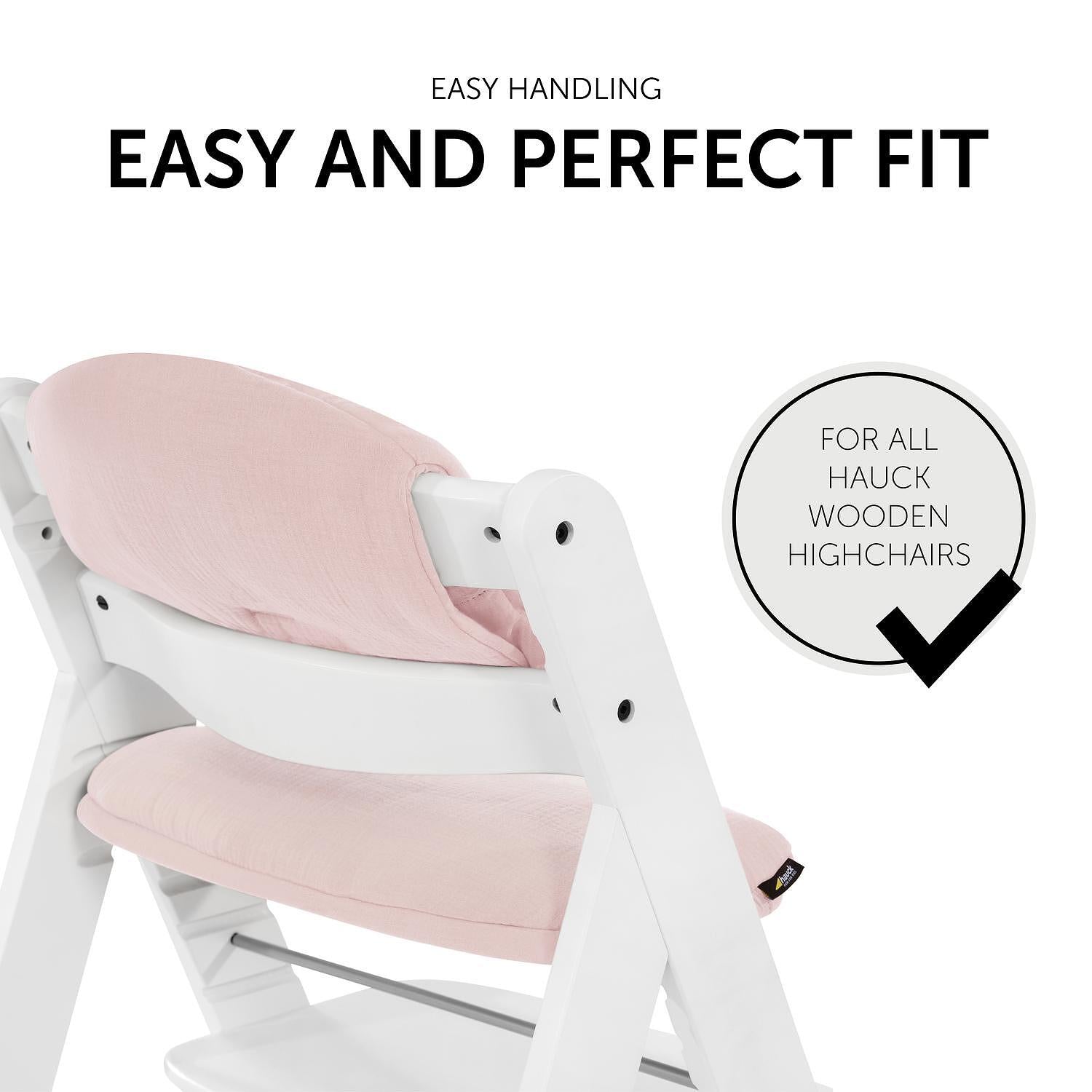 Подложка За Стол За Хранене Highchair Pad Select Muslin Mineral Rose Hauck