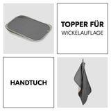Покривало За Подложка За Повиване Changing Mat Liner Dark Grey Hauck