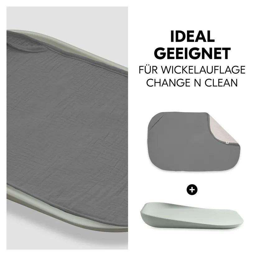 Покривало За Подложка За Повиване Changing Mat Liner Dark Grey Hauck