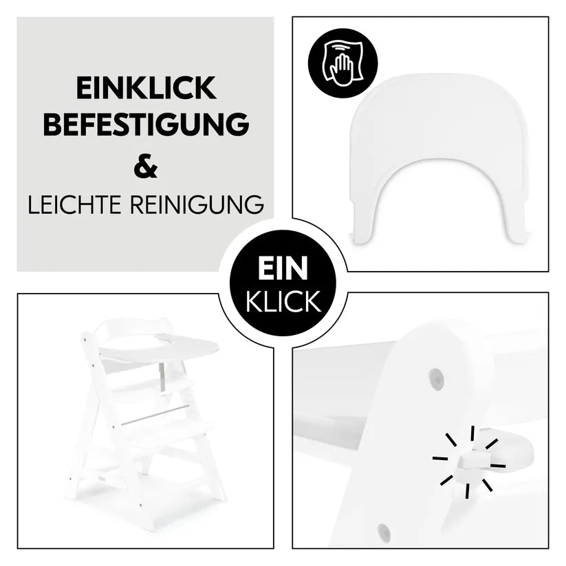 Поставка За Стол За Хранене Alpha Click Tray White Hauck