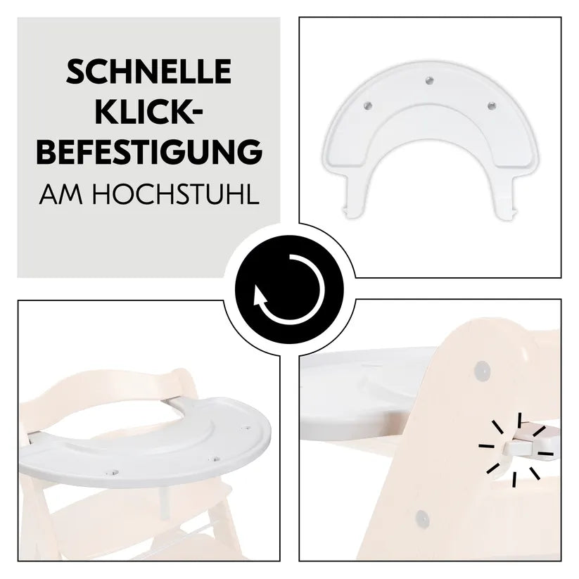 Поставка За Стол За Хранене Alpha Play Tray White Hauck
