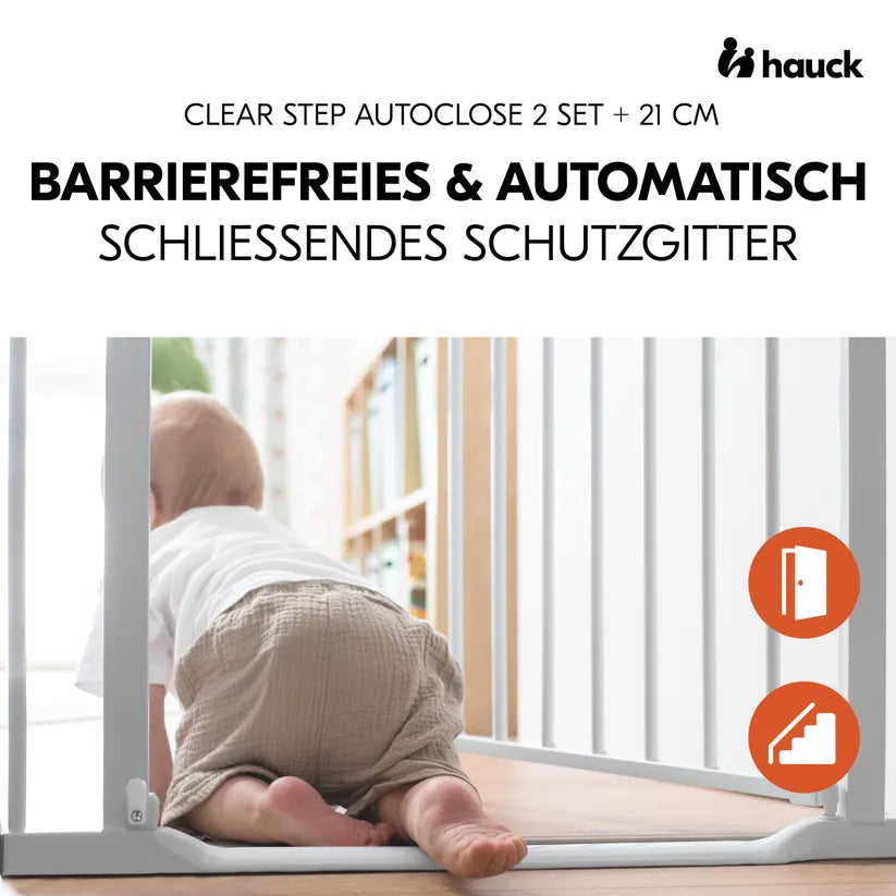 Преграда Clear Step Autoclose 2 Set + 21 Cm White Hauck
