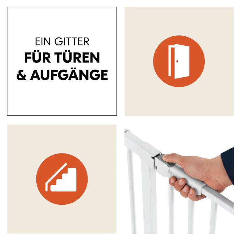Преграда Clear Step Autoclose 2 Set + 21 Cm White Hauck