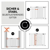 Преграда Clear Step Autoclose 2 Set + 21 Cm White Hauck