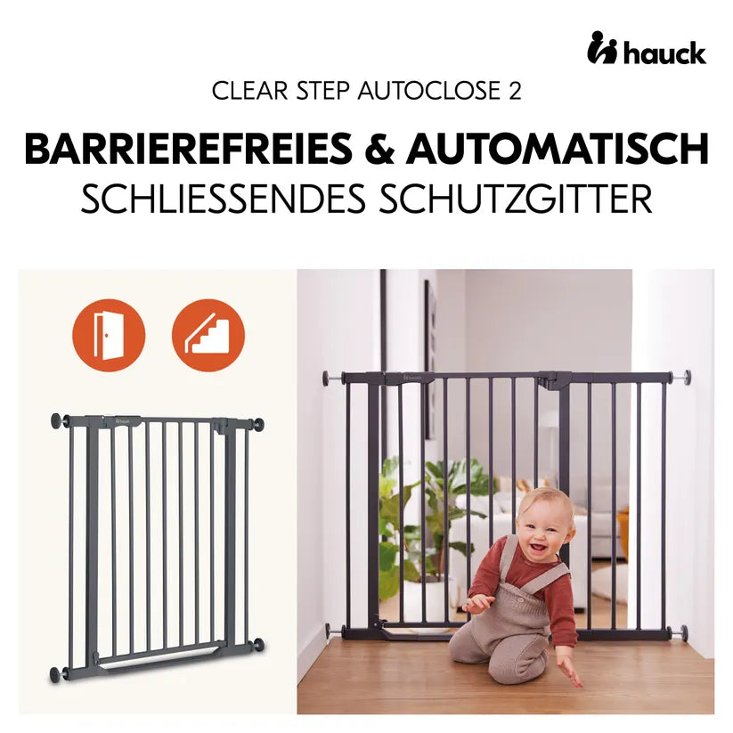 Преграда За Врати Clear Step Autoclose 2 Dark Grey Hauck