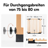 Преграда За Врати Clear Step Easyclose Eco Beech Hauck