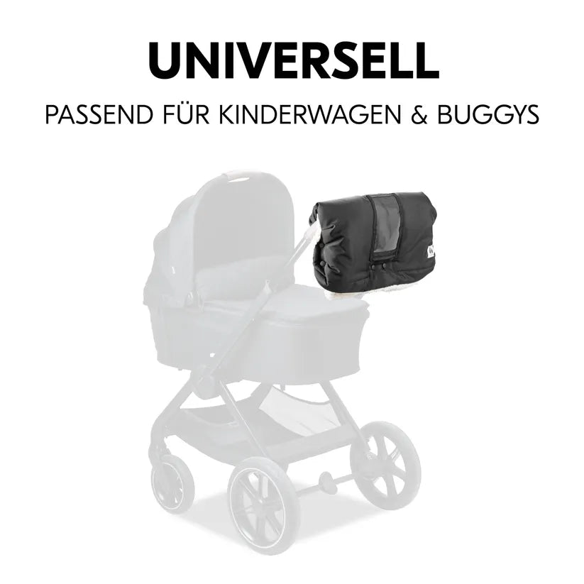 Ръкавици За Количка Pushchair Handmuff Black Hauck
