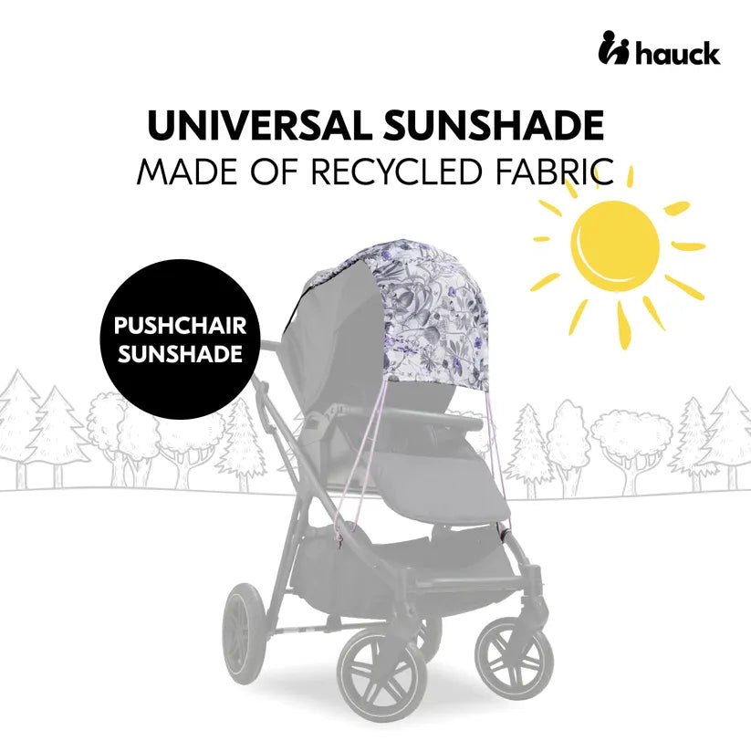 Сенник За Бебешка Количка Sunshade Floral Grey Hauck