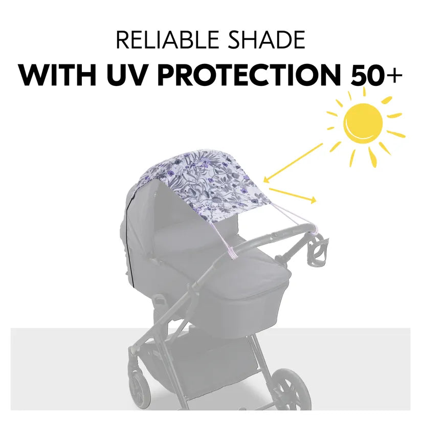 Сенник За Бебешка Количка Sunshade Floral Grey Hauck