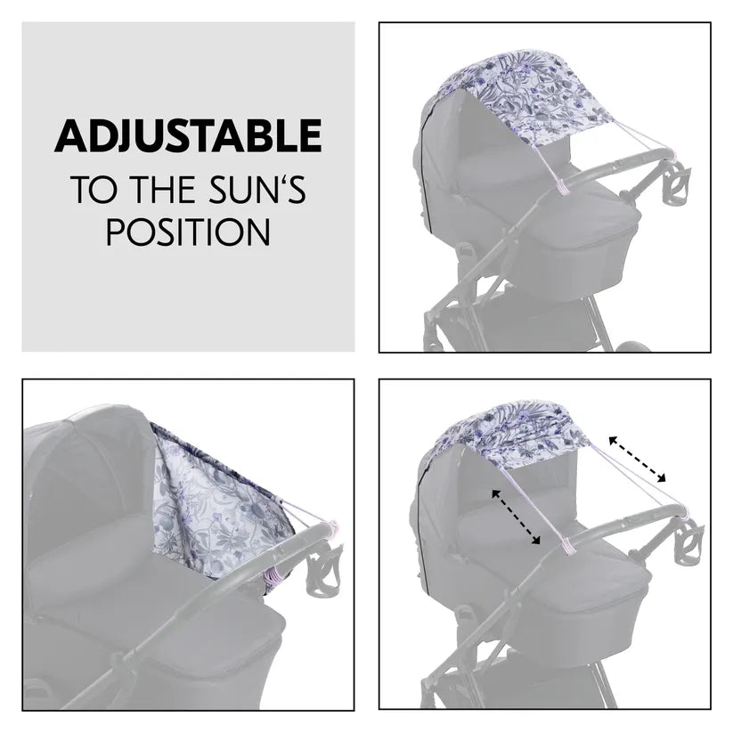Сенник За Бебешка Количка Sunshade Floral Grey Hauck