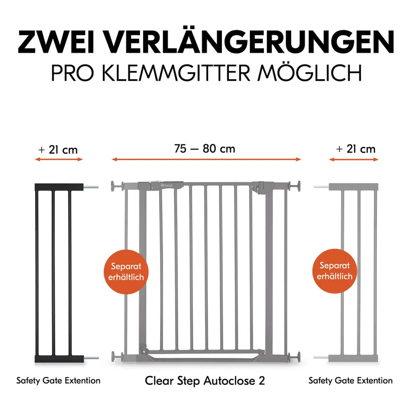 Удължител За Преграда Safety Gate Extension 21 Cm Black Hauck