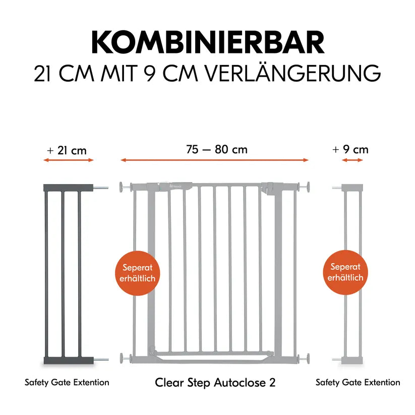 Удължител За Преграда Safety Gate Extension 21 Cm Dark Grey Hauck