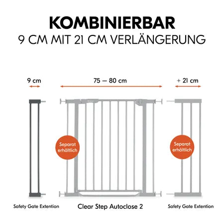 Удължител За Преграда Safety Gate Extension 9 Cm Black Hauck