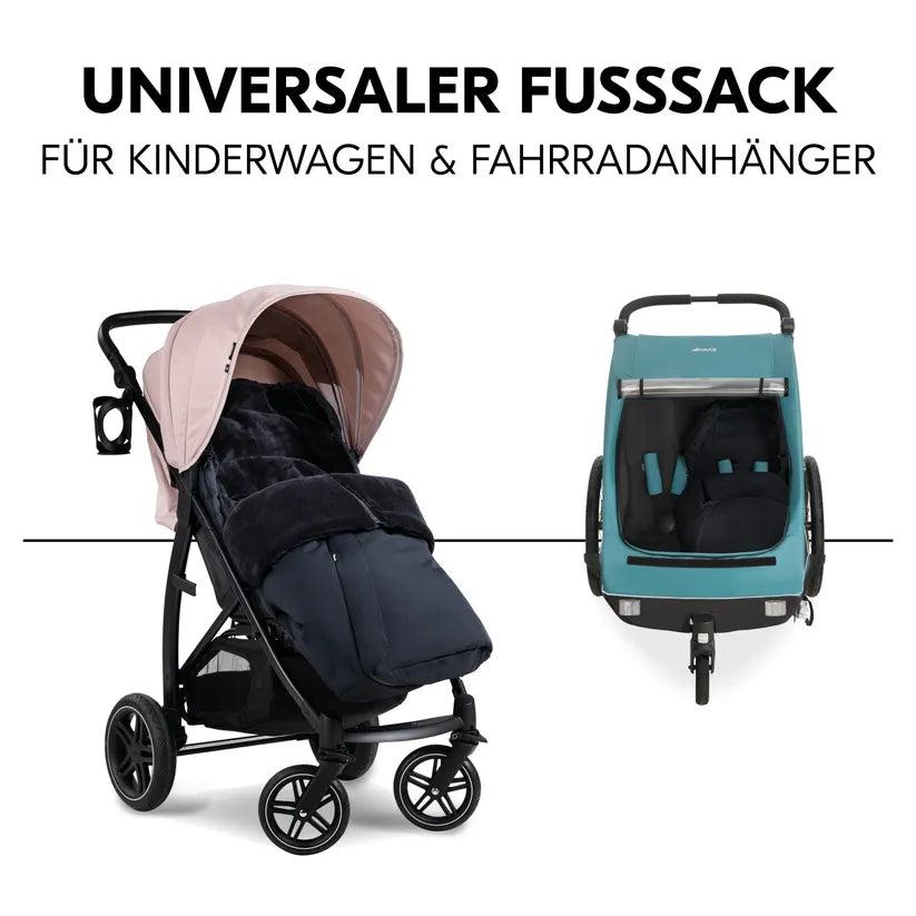 Зимен Чувал За Количка Pushchair Footmuff Winter Black Hauck