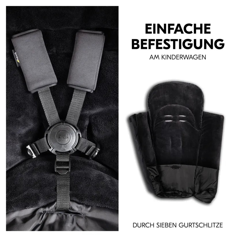 Зимен Чувал За Количка Pushchair Footmuff Winter Black Hauck